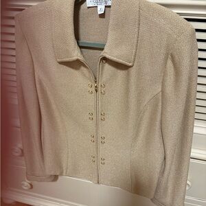 St. John Elegant Cream Blazer